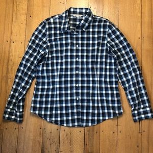 Brooks Brothers Fitted Plaid Button Down Shirt